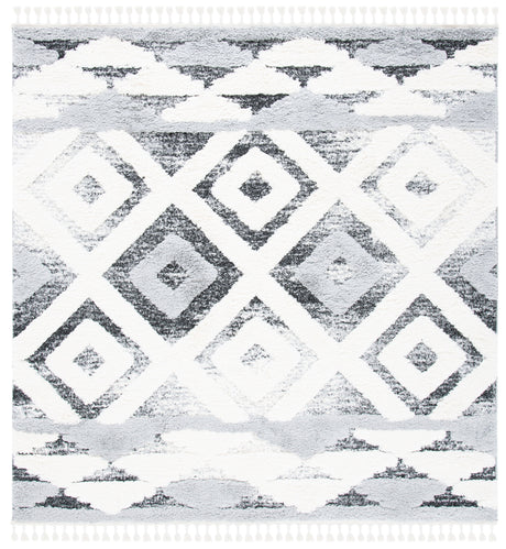 Safavieh Moroccan Tassel Shag Mts661F Grey/Ivory Rugs.