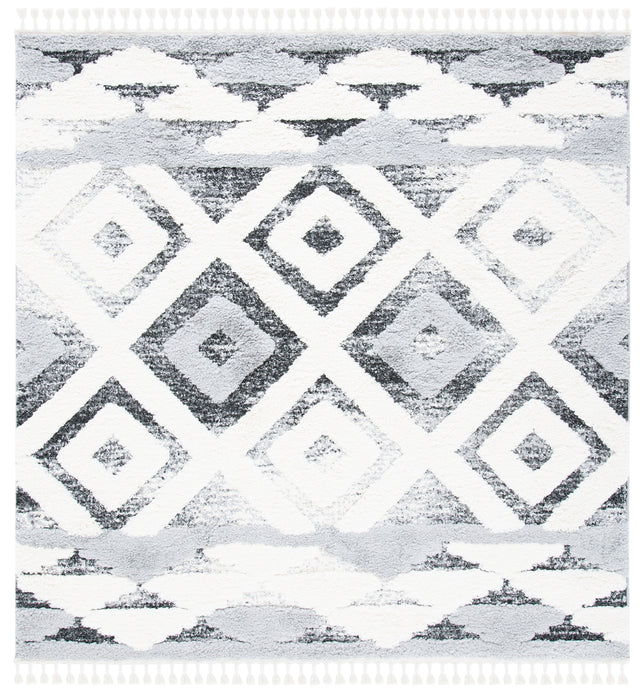 Safavieh Moroccan Tassel Shag Mts661F Grey/Ivory Rugs.