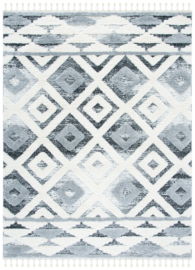 Safavieh Moroccan Tassel Shag Mts661F Grey/Ivory Rugs.