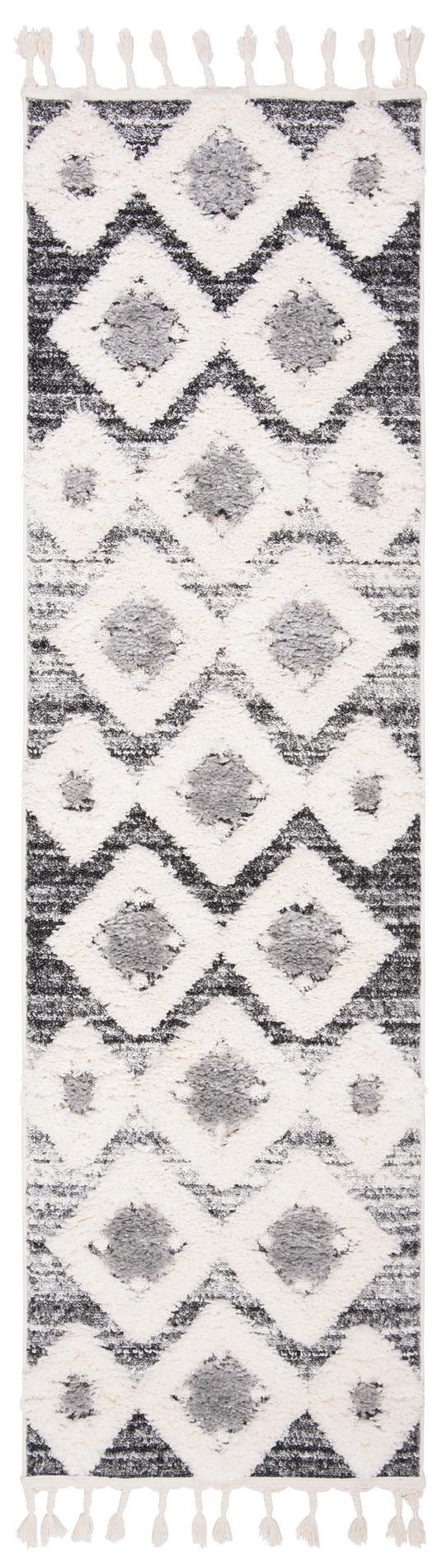 Safavieh Moroccan Tassel Shag Mts664G Grey/Ivory Rug.