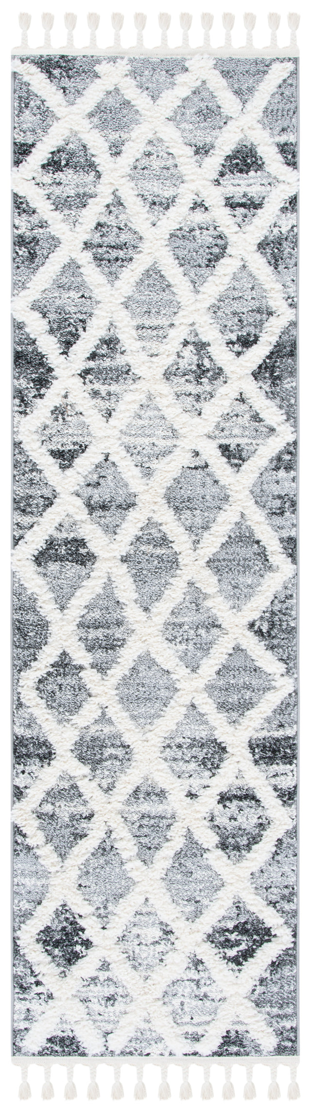 Safavieh Moroccan Tassel Shag Mts674F Grey/Ivory Rugs.