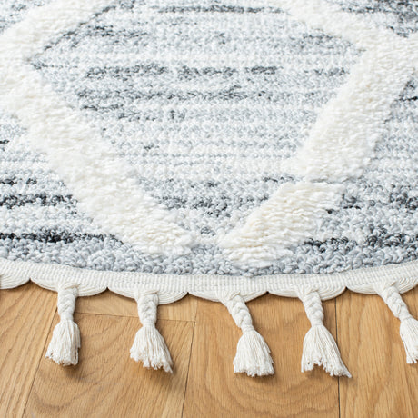 Safavieh Moroccan Tassel Shag Mts674F Grey/Ivory Rugs.