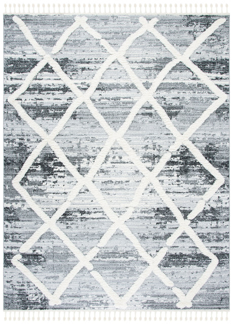 Safavieh Moroccan Tassel Shag Mts674F Grey/Ivory Rugs.