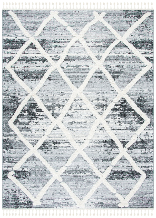 Safavieh Moroccan Tassel Shag Mts674F Grey/Ivory Rugs.