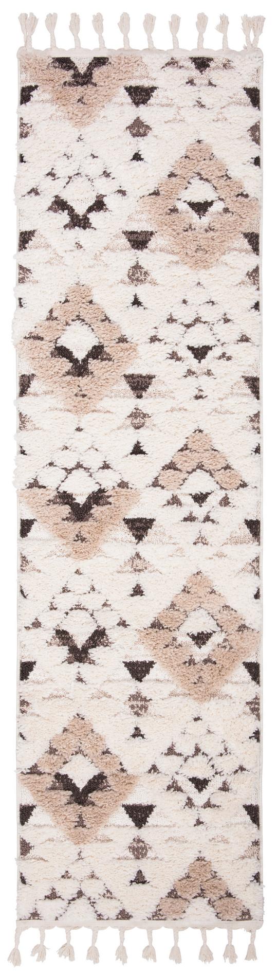 Safavieh Moroccan Tassel Shag Mts688A Ivory/Brown Rug.