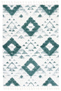 Safavieh Moroccan Tassel Shag Mts688Y Green/Ivory Rug.