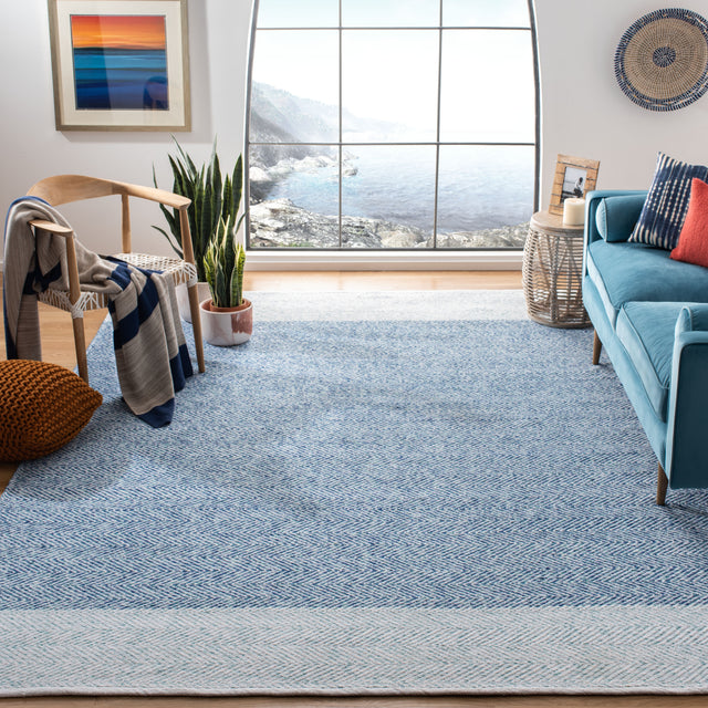 Safavieh Nantucket Nan148M Ivory/Blue Rug.
