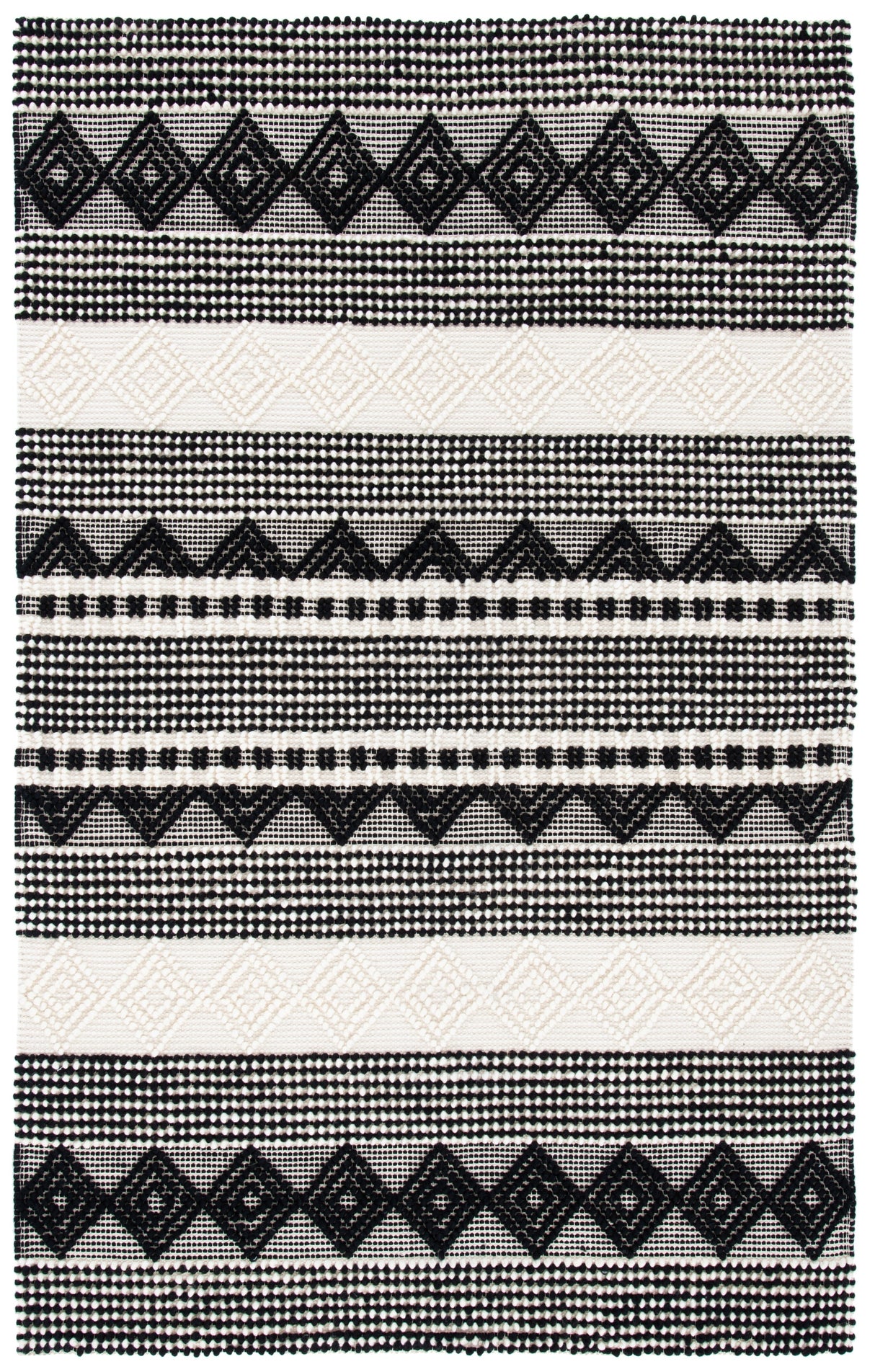 Safavieh Natura Nat102Z Black/Ivory Rug.