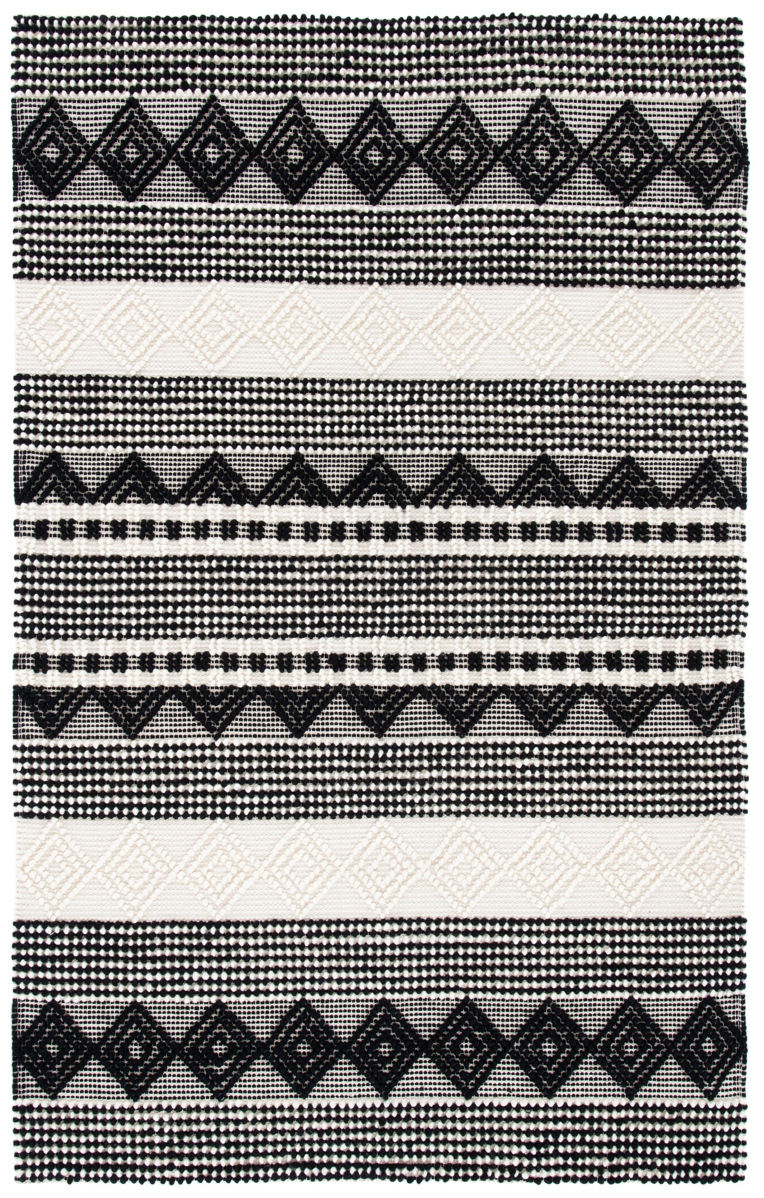 Safavieh Natura Nat102Z Black/Ivory Rug.
