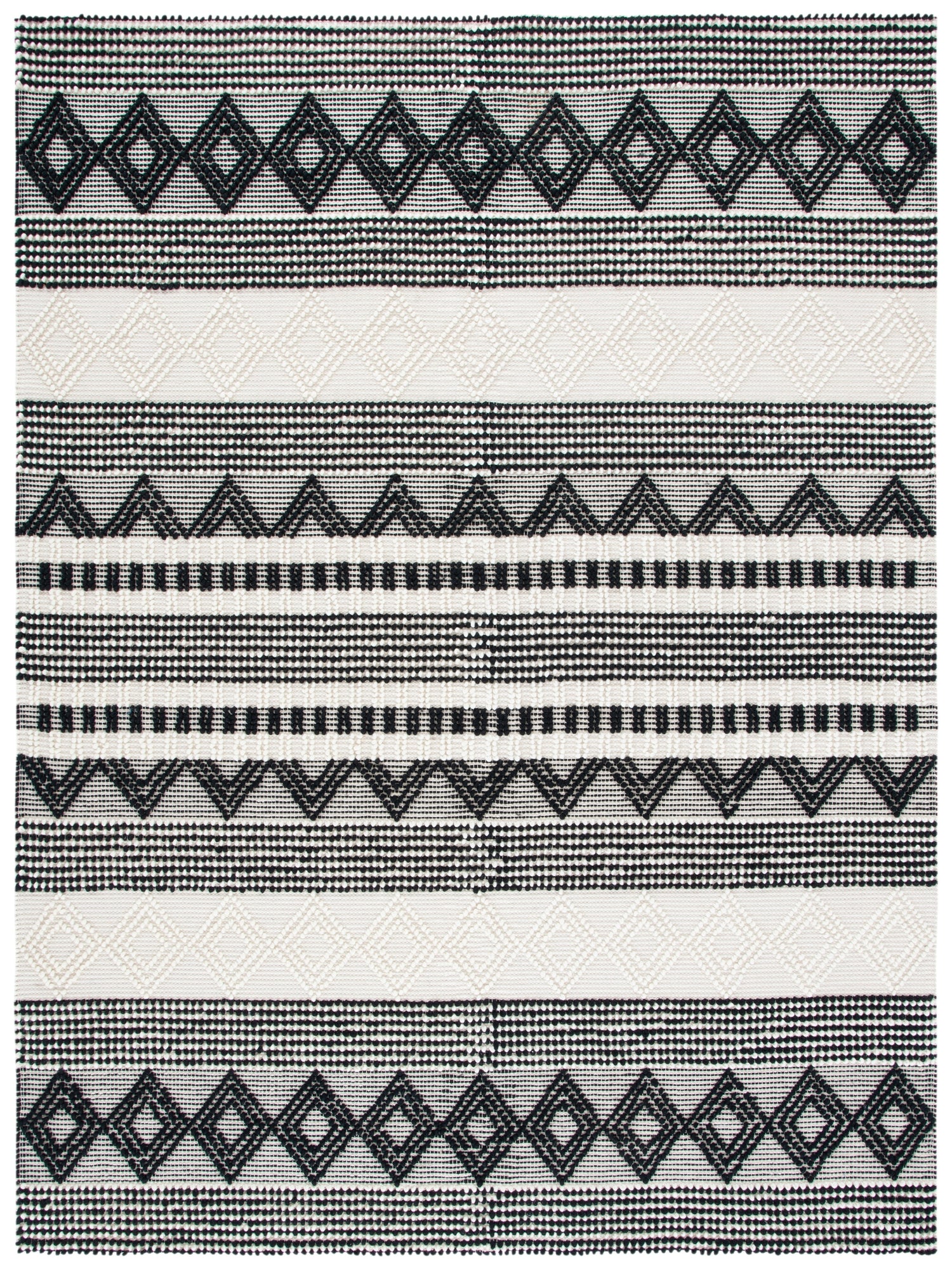 Safavieh Natura Nat102Z Black/Ivory Rug.