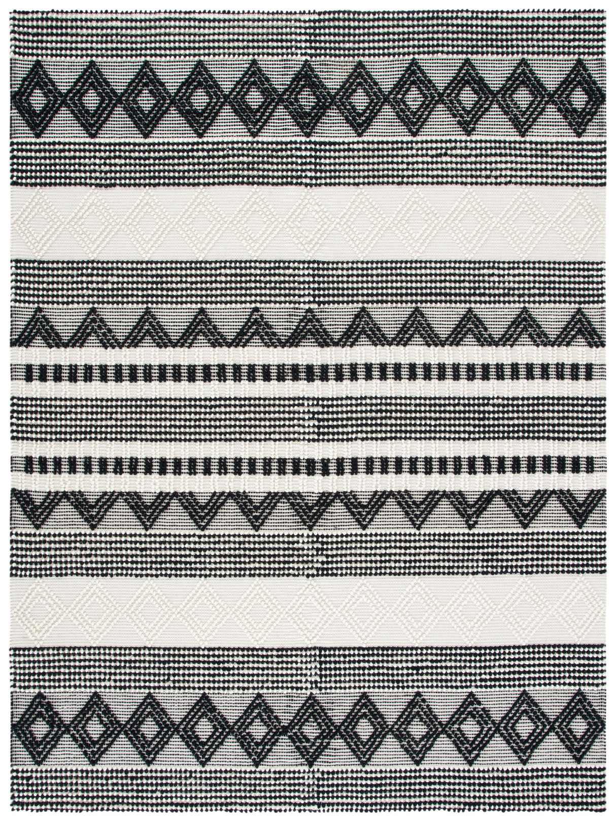 Safavieh Natura Nat102Z Black/Ivory Rug.