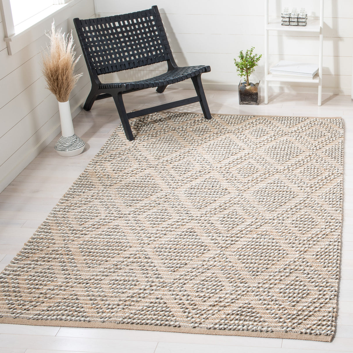 Safavieh Natura Nat108F Natural/Grey Rugs.