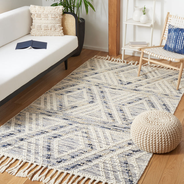Safavieh Natura Nat176M Ivory/Blue Rug.