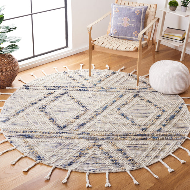 Safavieh Natura Nat176M Ivory/Blue Rug.