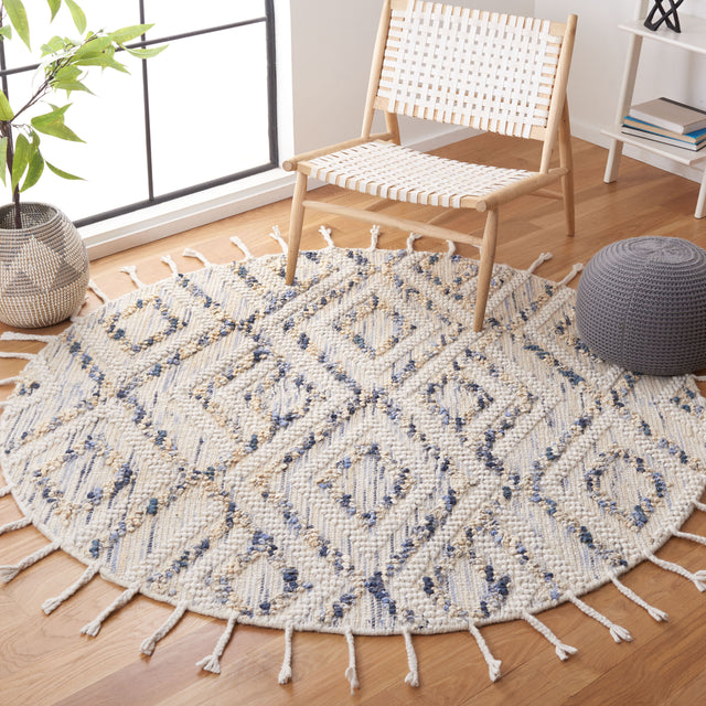 Safavieh Natura Nat177M Ivory/Blue Rug.