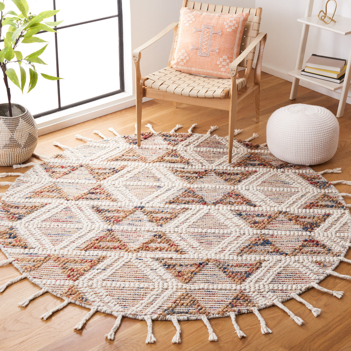 Safavieh Natura Nat178Q Ivory/Red Rug.