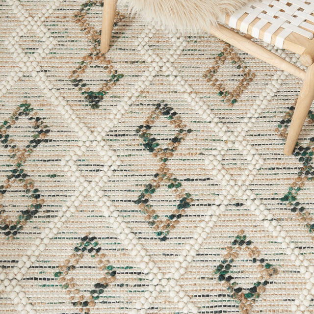 Safavieh Natura Nat180Y Ivory/Emerald Rug.