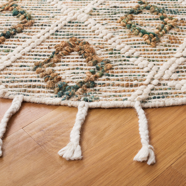 Safavieh Natura Nat180Y Ivory/Emerald Rug.