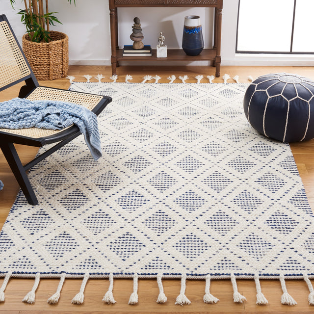 Safavieh Natura Nat183A Ivory/Blue Rug.
