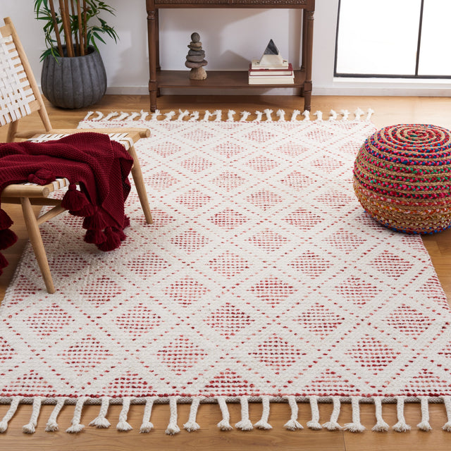 Safavieh Natura Nat183Q Ivory/Red Rug.