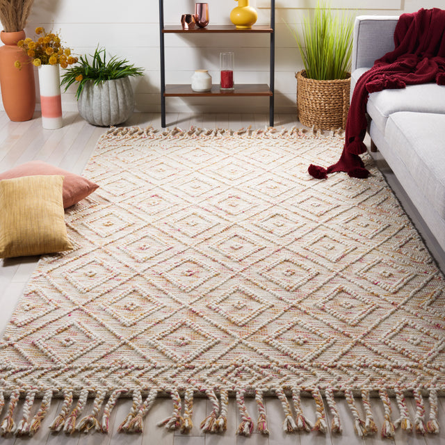 Safavieh Natura Nat188A Ivory/Red Rug.
