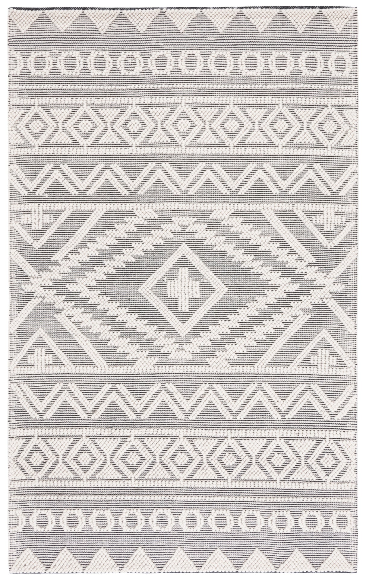 Safavieh Natura Nat275Z Black/Ivory Rug.