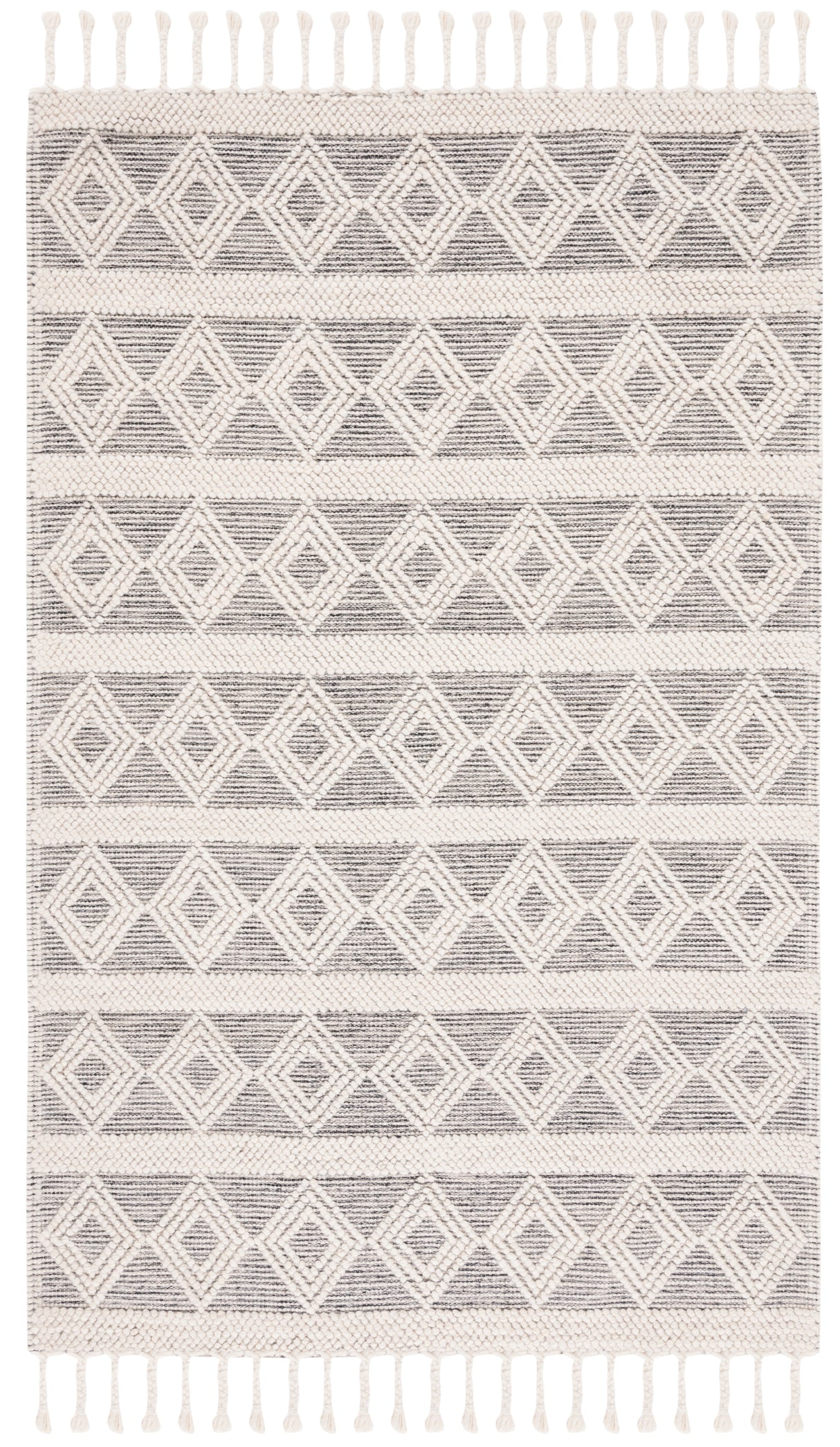 Safavieh Natura Nat307A Ivory/Black Rug.