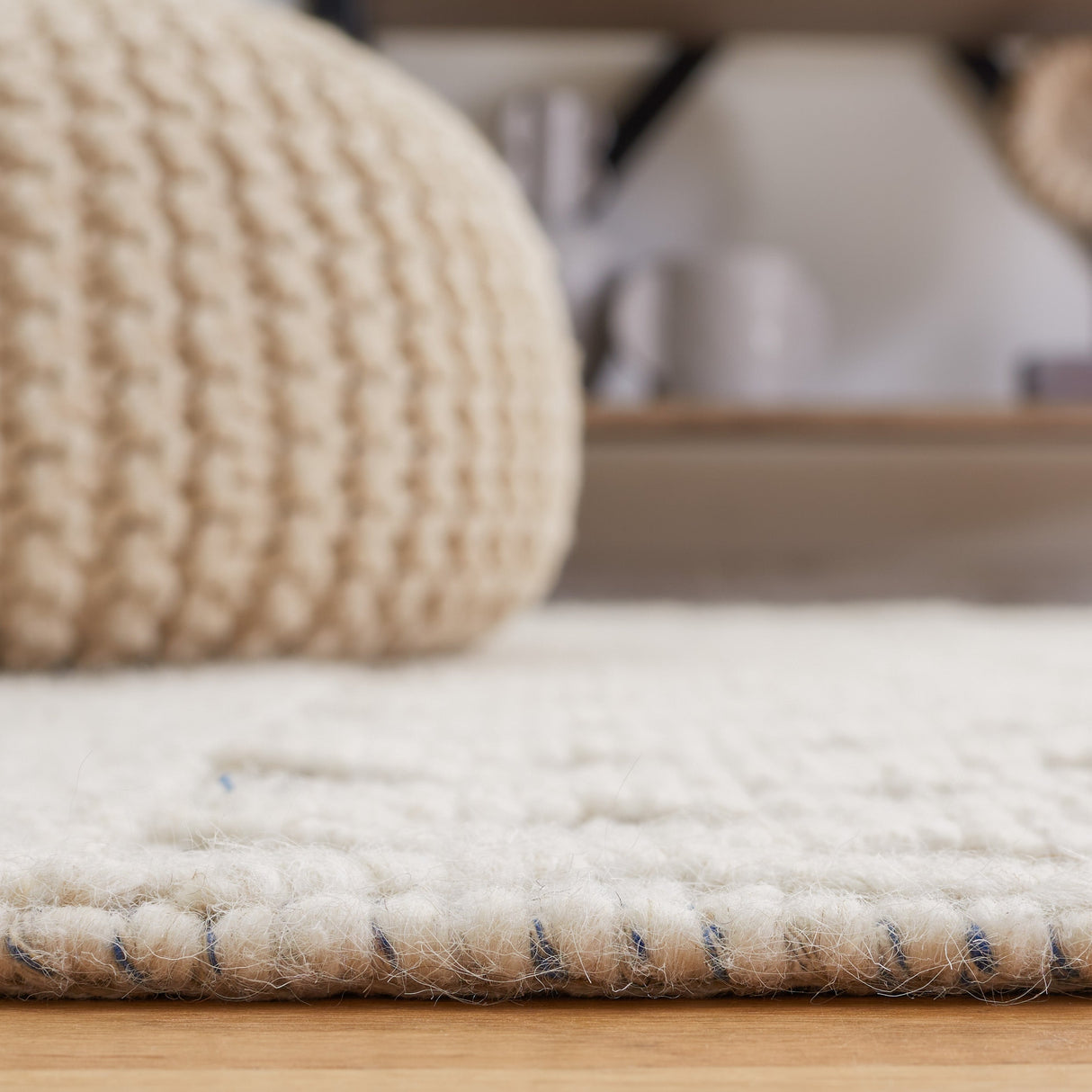 Safavieh Natura Nat308A Ivory/Blue Rug.
