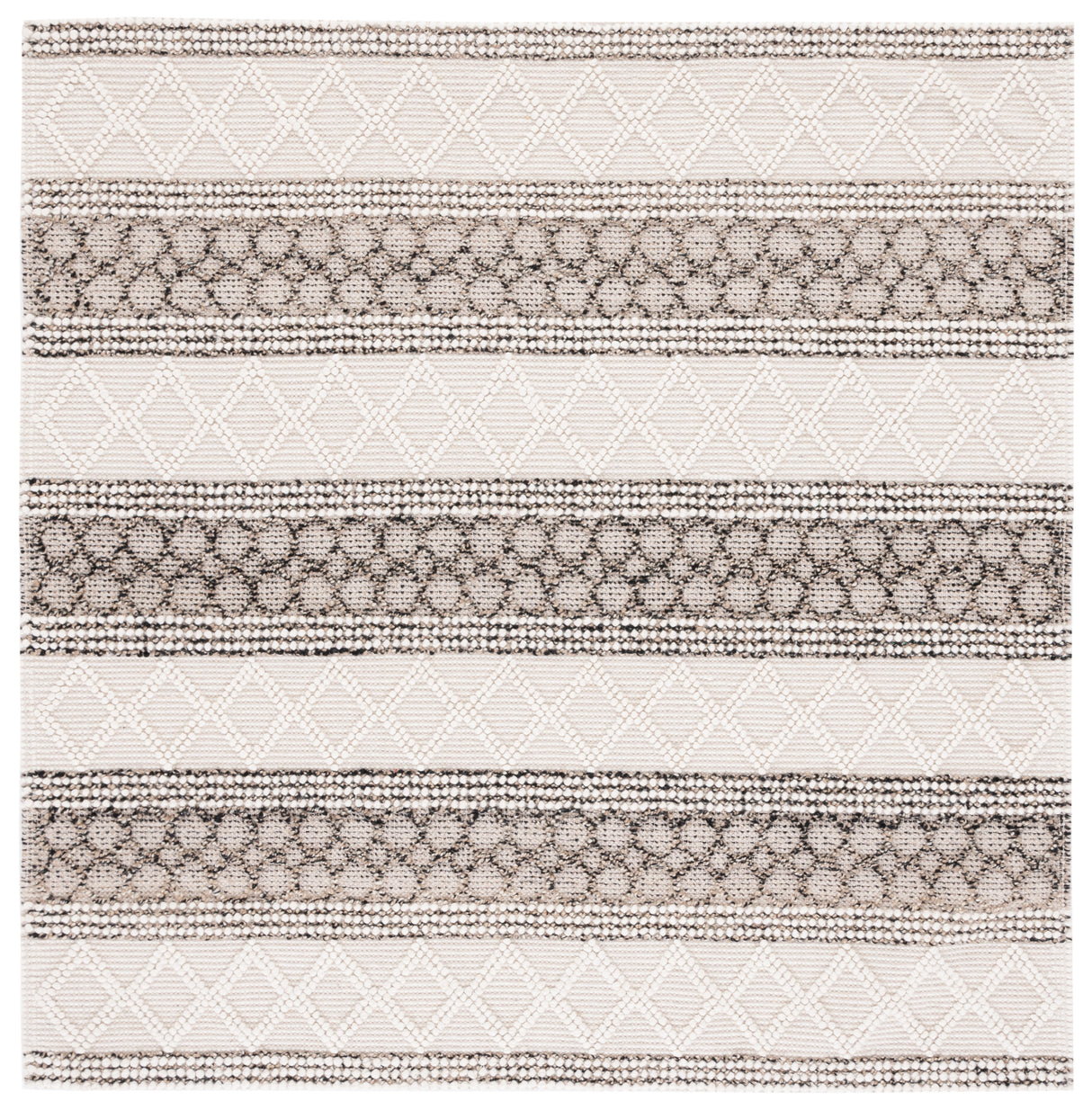 Safavieh Natura Nat340A Ivory/Black Rug.