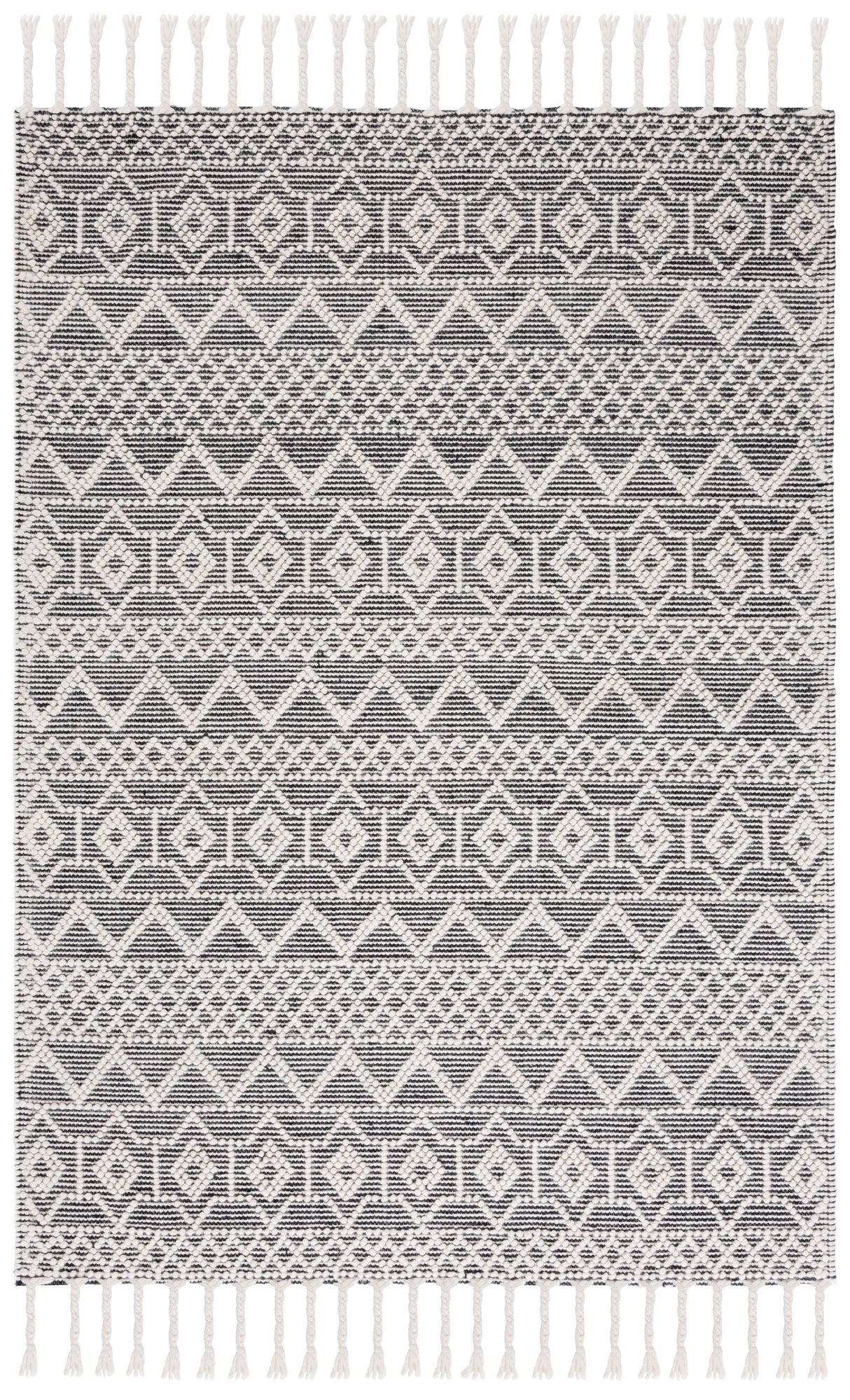 Safavieh Natura Nat341A Ivory/Black Rug.