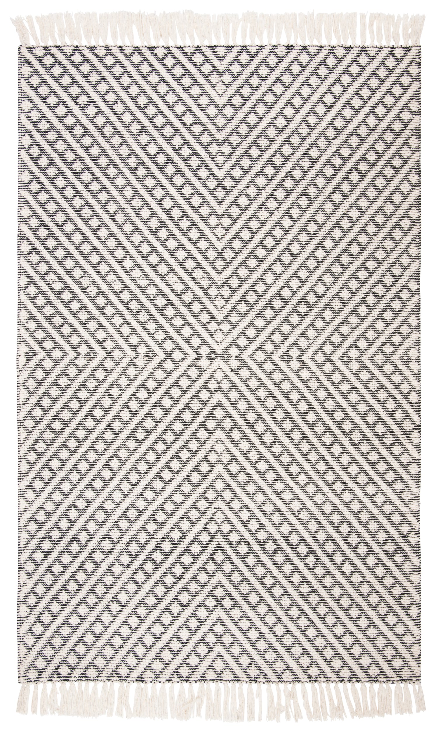 Safavieh Natura Nat355A Ivory/Black Rugs.