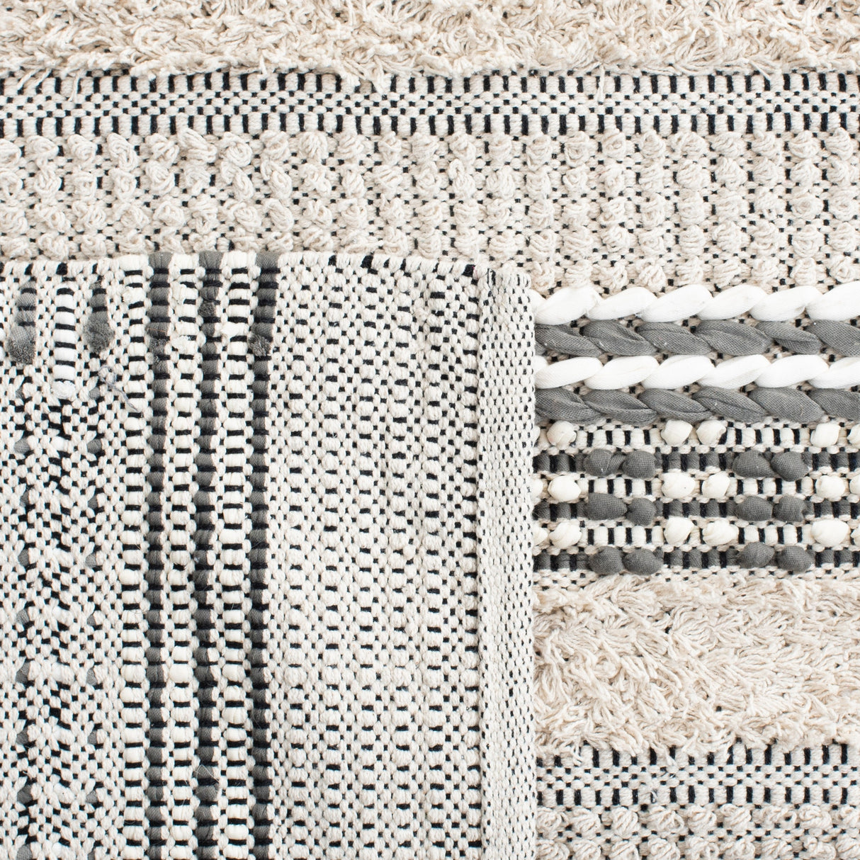 Safavieh Natura Nat651F Beige/Grey Rug.