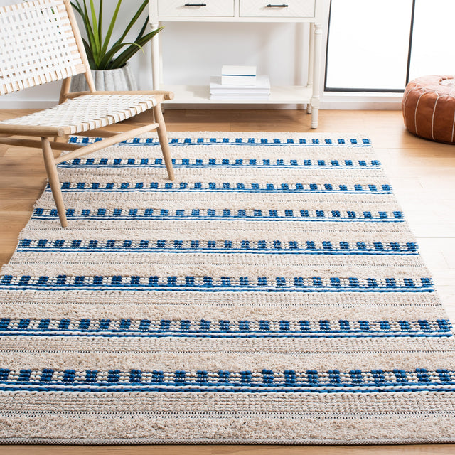 Safavieh Natura Nat651N Beige/Navy Rug.