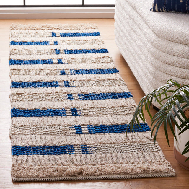 Safavieh Natura Nat655N Beige/Navy Rug.