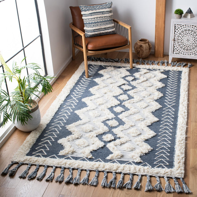 Safavieh Natura Nat679A Ivory/Blue Rugs.