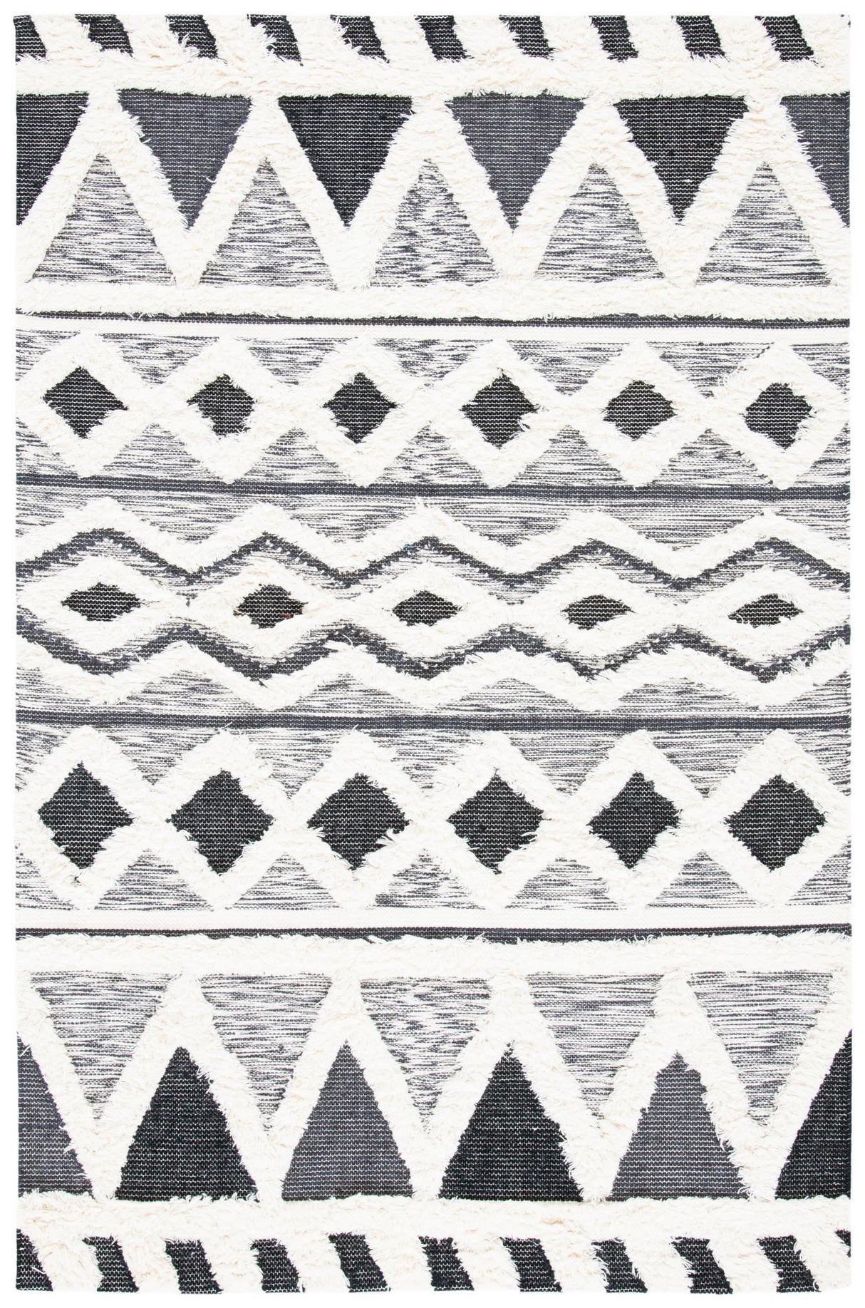 Safavieh Natura Nat685A Ivory/Black Rugs.