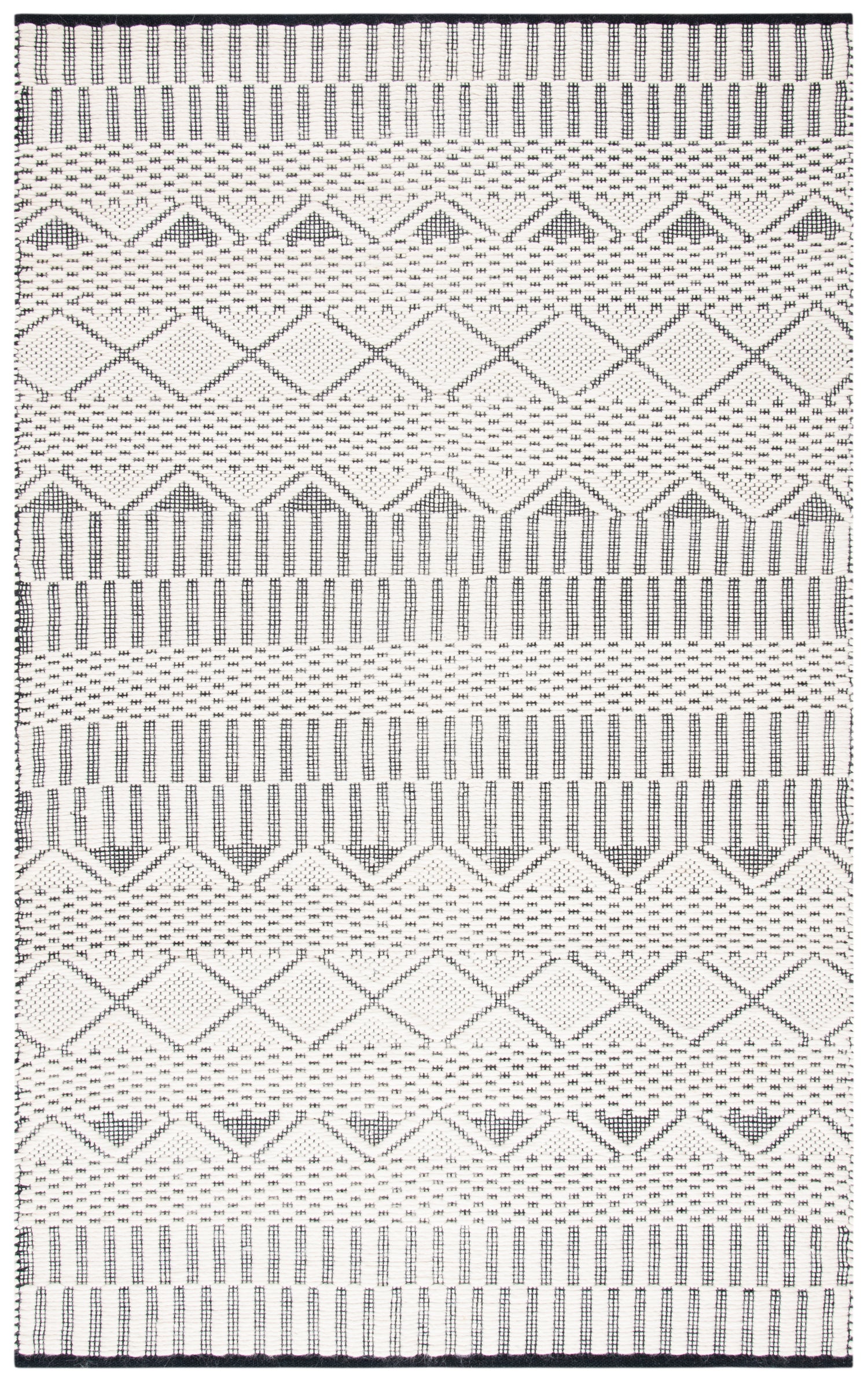 Safavieh Natura Nat853A Ivory/Black Rugs.