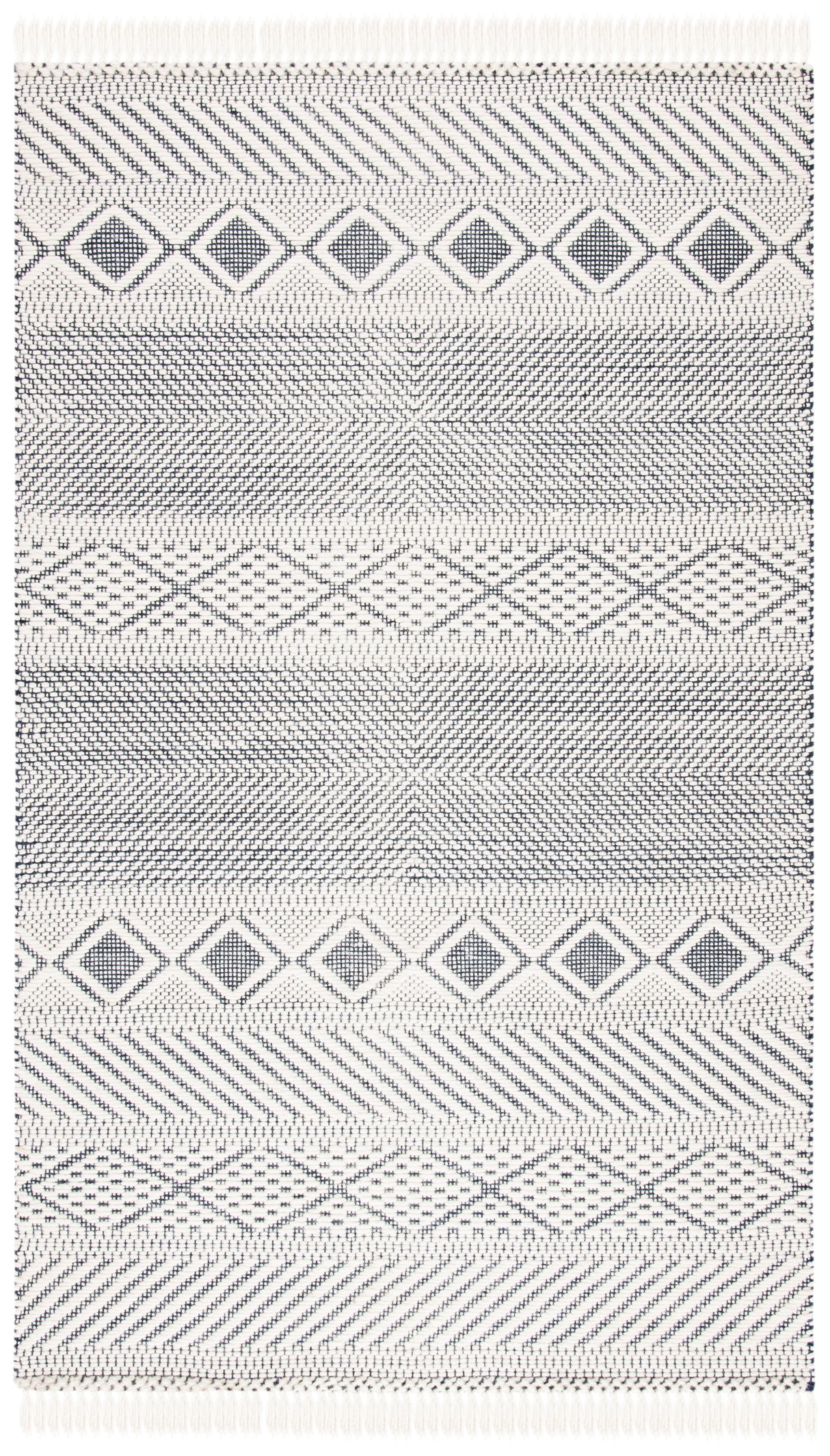 Safavieh Natura Nat856A Ivory/Navy Rugs.