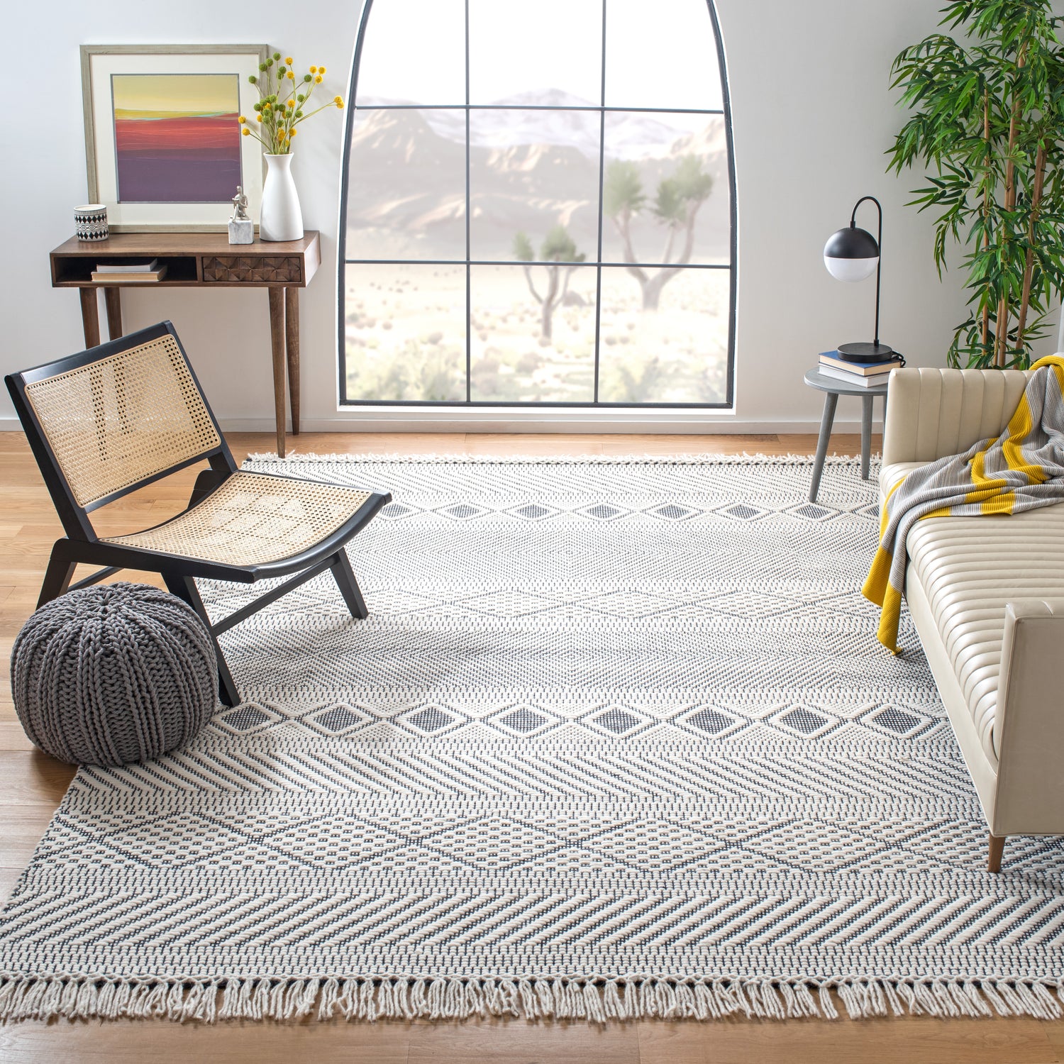 Safavieh Natura Nat856A Ivory/Navy Rugs.