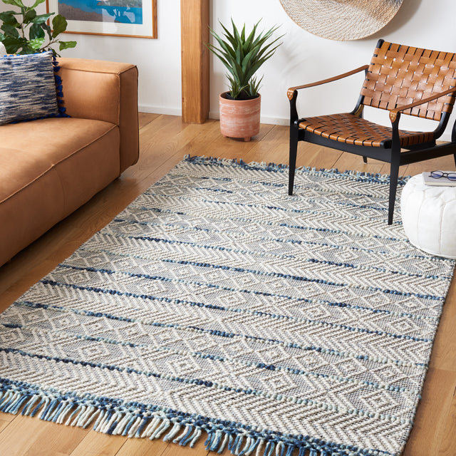 Safavieh Natura Nat876M Ivory/Blue Rug.