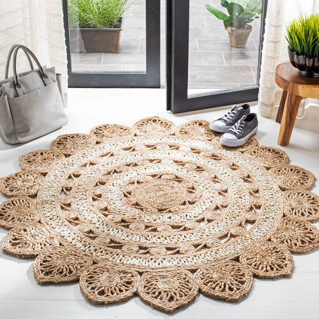 Safavieh Natural Fiber Nf160B Ivory/Natural Rugs.