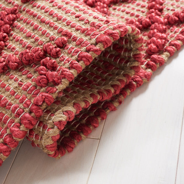 Safavieh Natural Fiber Nf219Q Red/Natural Rug.