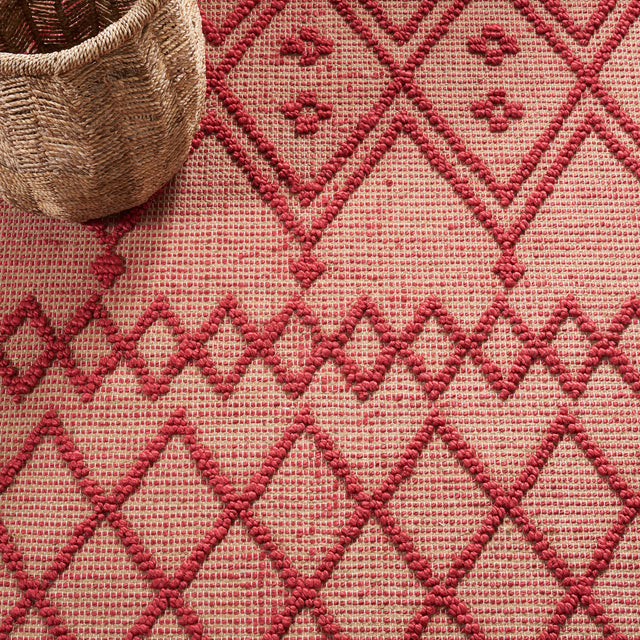 Safavieh Natural Fiber Nf219Q Red/Natural Rug.