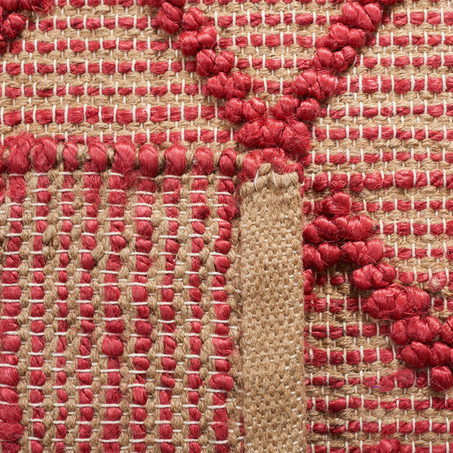 Safavieh Natural Fiber Nf219Q Red/Natural Rug.