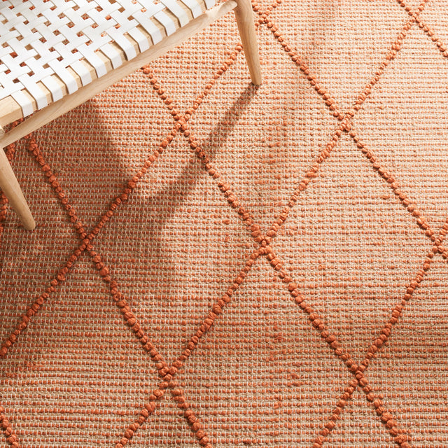 Safavieh Natural Fiber Nf220P Orange/Natural Rug.