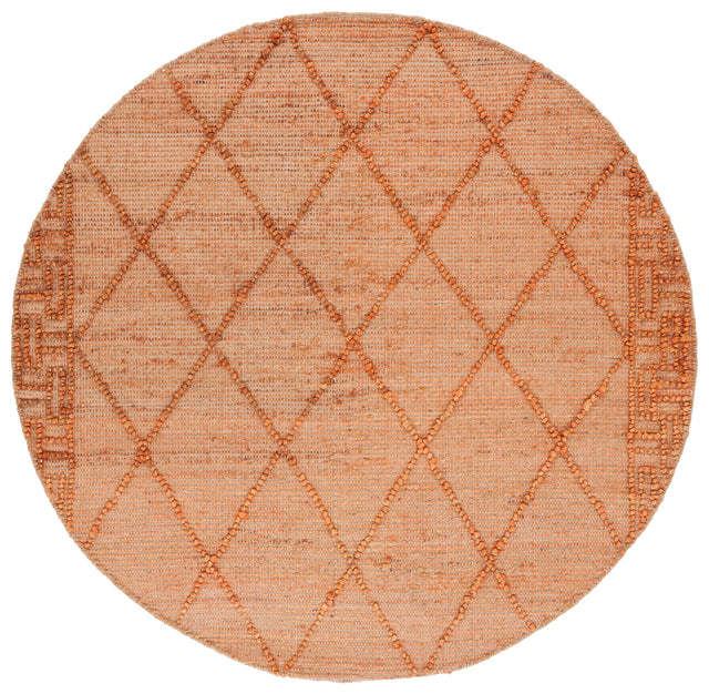 Safavieh Natural Fiber Nf220P Orange/Natural Rug.