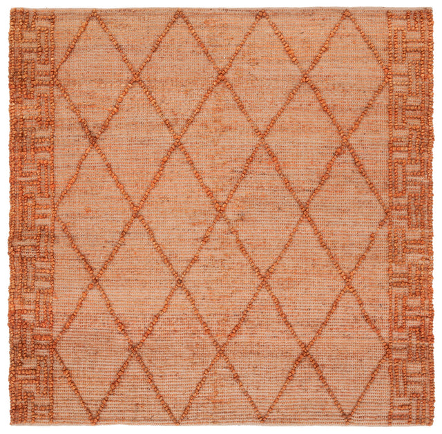 Safavieh Natural Fiber Nf220P Orange/Natural Rug.