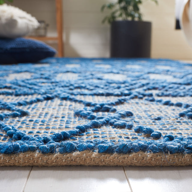 Safavieh Natural Fiber Nf221M Blue/Natural Rug.