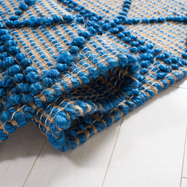 Safavieh Natural Fiber Nf221M Blue/Natural Rug.