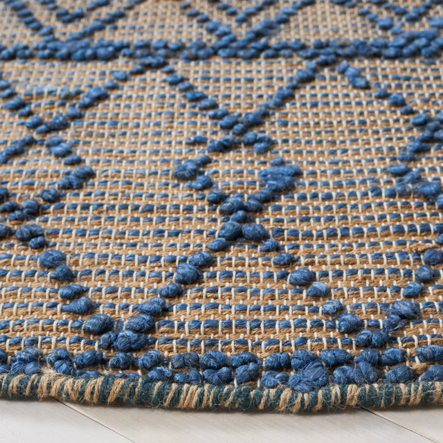 Safavieh Natural Fiber Nf221M Blue/Natural Rug.